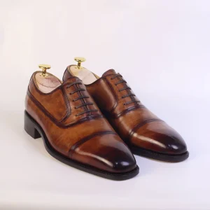 Patina toe cap Oxfords