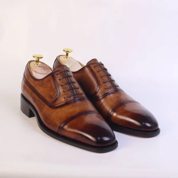 Patina toe cap Oxfords