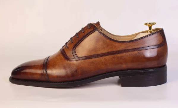 Patina toe cap Oxfords - Image 3