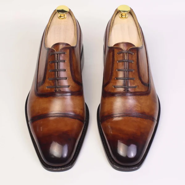 Patina toe cap Oxfords - Image 4