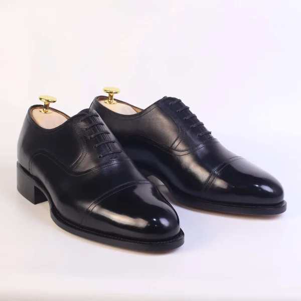 Black toe cap Oxford - Image 2