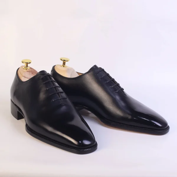 Black Wholecut Oxfords - Image 2