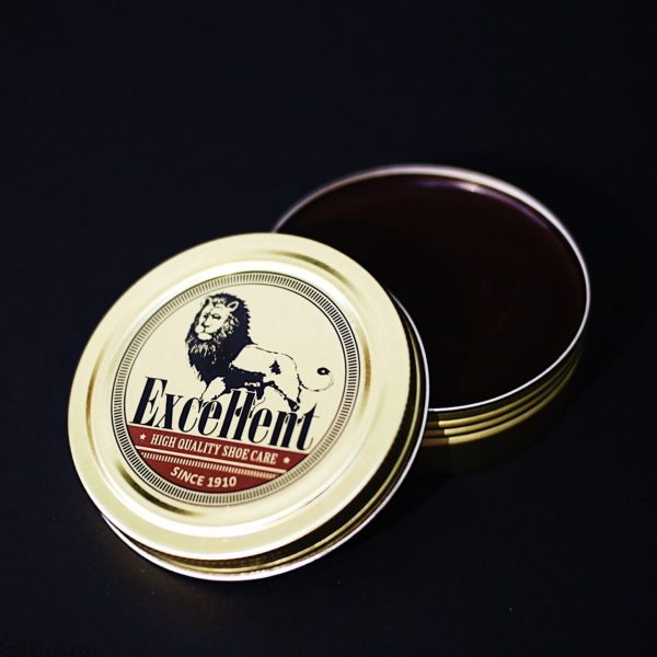 Excellent wax (Dark Brown) แว็กซ์เคลือบหนังผสมเม็ดสี ปริมาณ 50 มิลลิลิตร MADE IN JAPAN