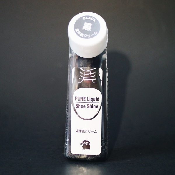 PURE Liquid Shoe Shine (Black) น้ำยาขัดรองเท้าหนังสีธรรมชาติ ปริมาณ 72 มิลลิลิตร MADE IN JAPAN