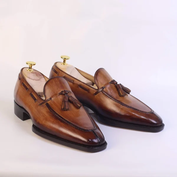 Patina Tassel Loafers - Image 3