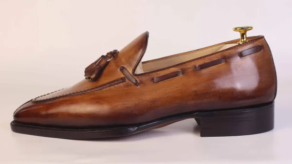 Patina Tassel Loafers - Image 2