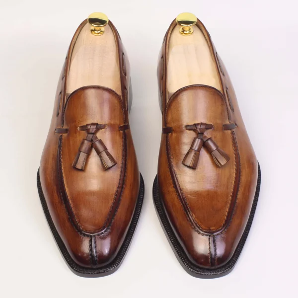 Patina Tassel Loafers - Image 4