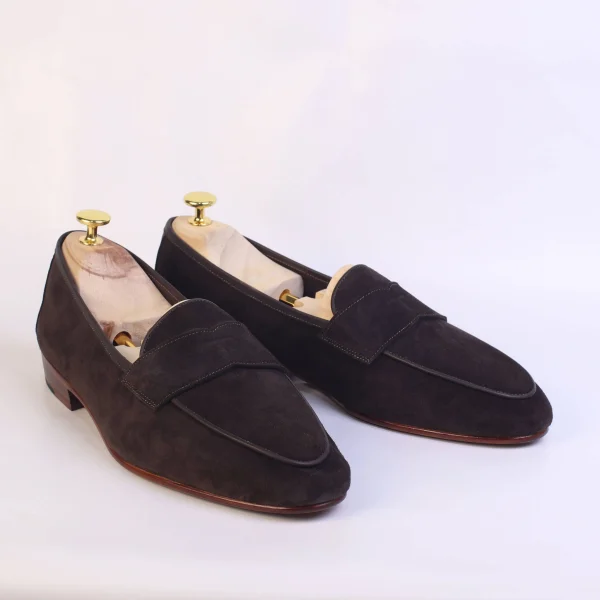 Suede Penny Loafers - Image 2