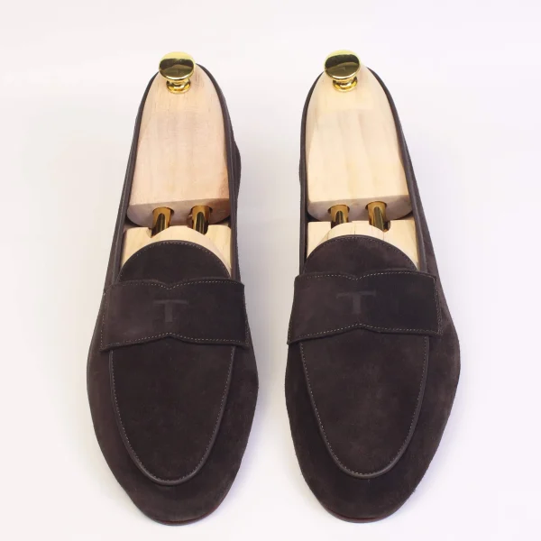 Suede Penny Loafers - Image 4